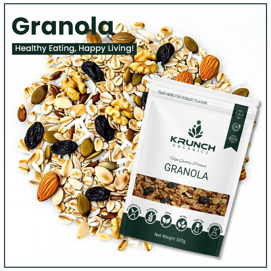 Premium Granola – Healthy, crunchy, and packed with essential nutrients