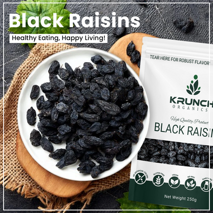 Premium Black Raisins for a naturally sweet and nutritious treat